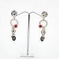 Boucle d'oreille pendante - rouge Boucle d'oreille pendante - rouge