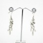 Boucle d'oreille pendante - argent mat Boucle d'oreille pendante - argent mat
