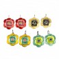 Boucle d'oreille pendante fleur émail - vert jaune Boucle d'oreille pendante fleur émail - vert jaune