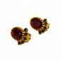 Boucle d'oreille clip vintage - rouge Boucle d'oreille clip vintage - rouge