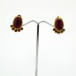 Boucle d'oreille clip vintage - rouge Boucle d'oreille clip vintage - rouge