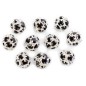 Lot de 10 perles rondes strass 14mm - argenté noir Lot de 10 perles rondes strass 14mm - argenté noir