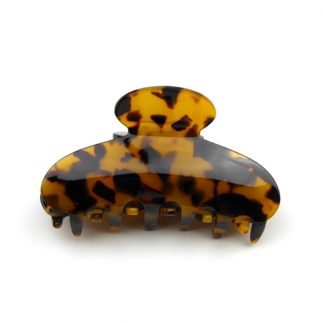 Pince cheveux 8.5cm - tortue marron