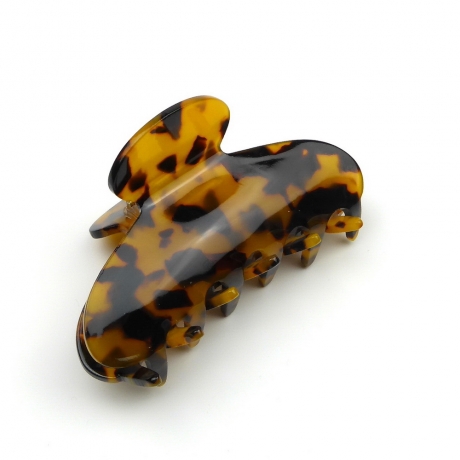 Pince cheveux 8.5cm - tortue marron