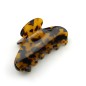 Pince cheveux 8.5cm - tortue marron