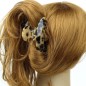 Pince cheveux 8.5cm - tortue marron