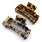Grande pince cheveux 9.7cm - tortue marron