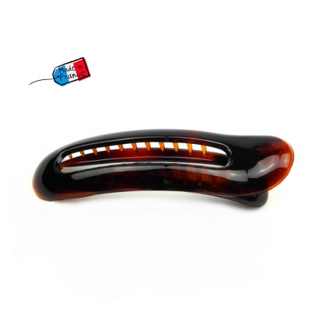 Grande pince cheveux Made in France 12cm - marron