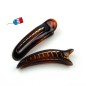 Lot de 2 pinces cheveux Made in France 8cm - marron Lot de 2 pinces cheveux Made in France 8cm - marron