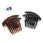 Lot de 2 grands peignes chignon made in France 10cm - marron Lot de 2 grands peignes chignon made in France 10cm - marron
