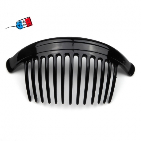 Très grand peigne cheveux de côté Made in France 18cm - noir