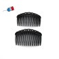 Lot de 2 peignes cheveux de côté Made in France 7cm - noir Lot de 2 peignes cheveux de côté Made in France 7cm - noir