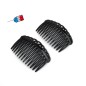Lot de 2 peignes cheveux de côté Made in France 7cm - noir Lot de 2 peignes cheveux de côté Made in France 7cm - noir