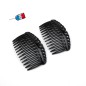 Lot de 2 peignes de côté Made in France 7cm - noir Lot de 2 peignes de côté Made in France 7cm - noir