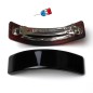 Barrette cheveux rectangulaire courbe Made in France 9.5cm - noir Barrette cheveux rectangulaire courbe Made in France 9.5cm - noir