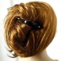 Pince cheveux fourche Made in France 9cm - marron Pince cheveux fourche Made in France 9cm - marron