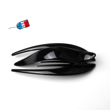 Pince cheveux fourche Made in France 9cm - noir