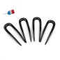 Lot de 4 pics épingles cheveux 8cm Made in France - noir Lot de 4 pics épingles cheveux 8cm Made in France - noir