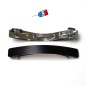Lot de 2 barrettes métallisées Made in France 8cm - noir