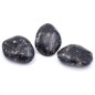 Lot de 3 perles polygonales en polyrésine - noir Lot de 3 perles polygonales en polyrésine - noir