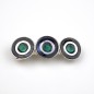 Barrette cheveux métal émaillé 8cm - bleu vert Barrette cheveux métal émaillé 8cm - bleu vert