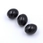 Lot de 3 perles céramique olive - noir