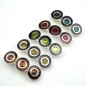Barrette cheveux métal émaillé 8cm - rouge bordeaux Barrette cheveux métal émaillé 8cm - rouge bordeaux