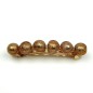 Grande barrette cheveux grosse perle translucide 9.5cm - marron Grande barrette cheveux grosse perle translucide 9.5cm - marron