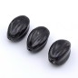 Lot de 3 perles céramique olive - noir Lot de 3 perles céramique olive - noir