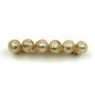 Grande barrette cheveux grosse perle translucide 9.5cm - doré Grande barrette cheveux grosse perle translucide 9.5cm - doré