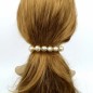 Grande barrette cheveux grosse perle translucide 9.5cm - doré Grande barrette cheveux grosse perle translucide 9.5cm - doré