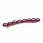 Barrette cheveux perles nacrées ovale 8cm - violet Barrette cheveux perles nacrées ovale 8cm - violet