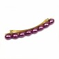 Barrette cheveux perles nacrées ovale 8cm - violet Barrette cheveux perles nacrées ovale 8cm - violet