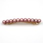 Barrette cheveux perles ronde translucide 8cm - rose poudré Barrette cheveux perles ronde translucide 8cm - rose poudré