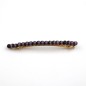 Barrette cheveux fine 8cm, perles oeil de chat - violet Barrette cheveux fine 8cm, perles oeil de chat - violet
