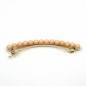 Barrette cheveux fine perle 8cm - orange Barrette cheveux fine perle 8cm - orange