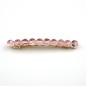 Barrette cheveux perles à facette 8cm - rose Barrette cheveux perles à facette 8cm - rose