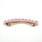 Barrette cheveux perles à facette 8cm - rose Barrette cheveux perles à facette 8cm - rose