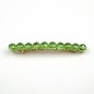 Barrette cheveux perles à facette 8cm - vert Barrette cheveux perles à facette 8cm - vert