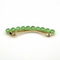 Barrette cheveux perles à facette 8cm - vert Barrette cheveux perles à facette 8cm - vert