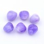 Lot de 6 perles forme coeur acrylique - violet Lot de 6 perles forme coeur acrylique - violet