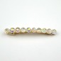Barrette cheveux perles à facette 8cm - blanc boréal Barrette cheveux perles à facette 8cm - blanc boréal