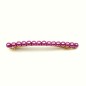 Barrette cheveux fine 8cm, perles nacrées - mauve