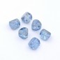 Lot de 10 perles polygonales en polyrésine 15mm - bleu Lot de 10 perles polygonales en polyrésine 15mm - bleu