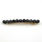 Barrette cheveux 8cm, perles marbrées 8mm - noir Barrette cheveux 8cm, perles marbrées 8mm - noir