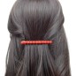 Barrette cheveux 8cm, perles marbrées 8mm - noir Barrette cheveux 8cm, perles marbrées 8mm - noir