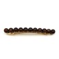 Barrette cheveux 8cm, perles 8mm - marron foncé Barrette cheveux 8cm, perles 8mm - marron foncé