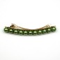 Barrette cheveux 8cm, perles nacrées 8mm - vert Barrette cheveux 8cm, perles nacrées 8mm - vert