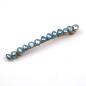 Barrette cheveux perles eau douce 8cm - bleu Barrette cheveux perles eau douce 8cm - bleu
