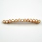 Barrette cheveux perles eau douce 8cm - nude